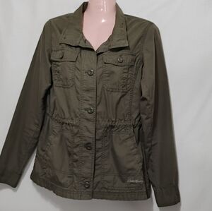 Eddie Bauer Lightweight Utility Jacket Green Women Small